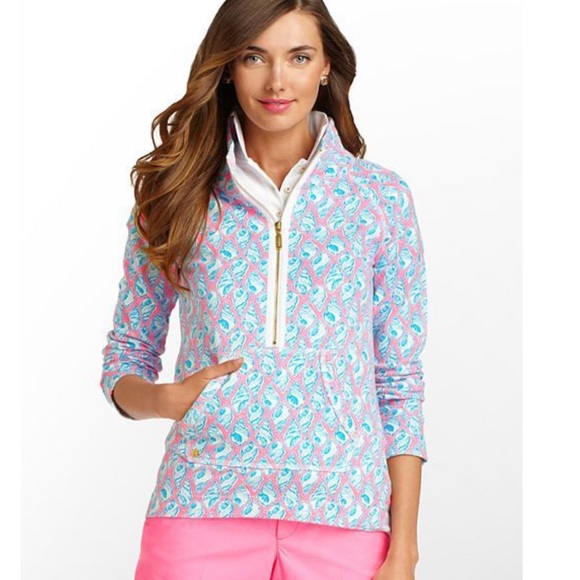 Lilly Pulitzer Skipper Popover Little Tipsy Conch - Picture 3 of 8